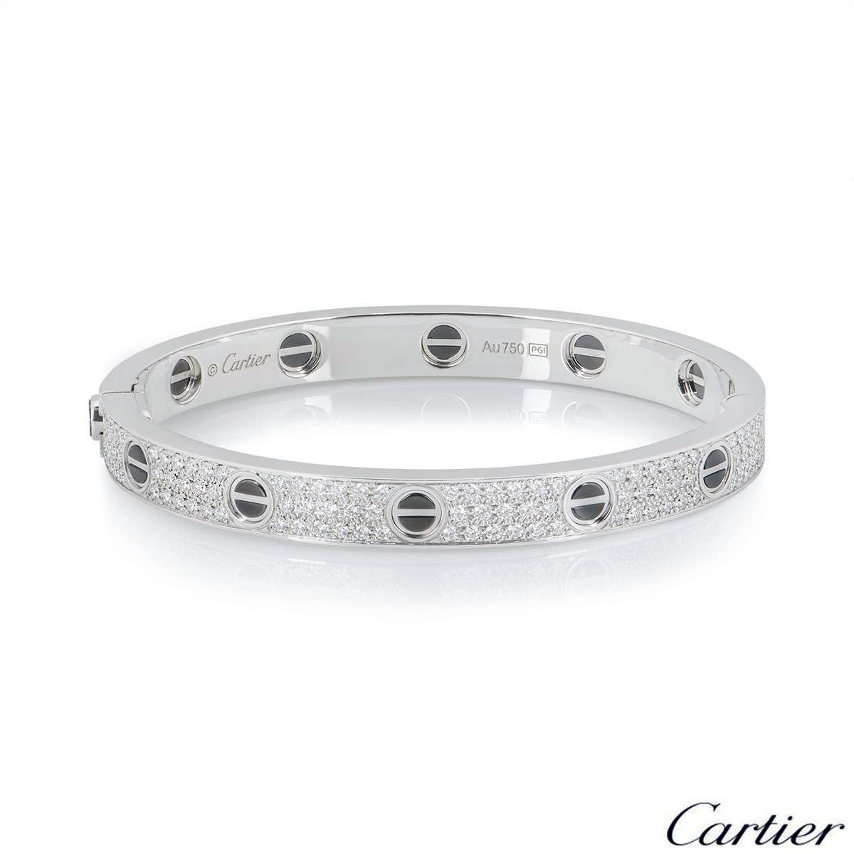 Cartier 'Love' White Gold Bracelet – CIRCA